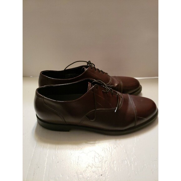 Hush Puppies Men\'s Strategy Waterproof Leather Oxford Size 11.5 M Brown